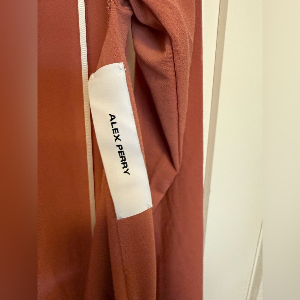 Alex Perry open-back twrist cedar crape jersey long-sleeve Gown dress US4 $3,043 - Picture 7 of 11